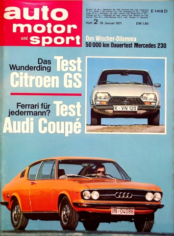 Deckblatt Auto Motor und Sport (02/1971)